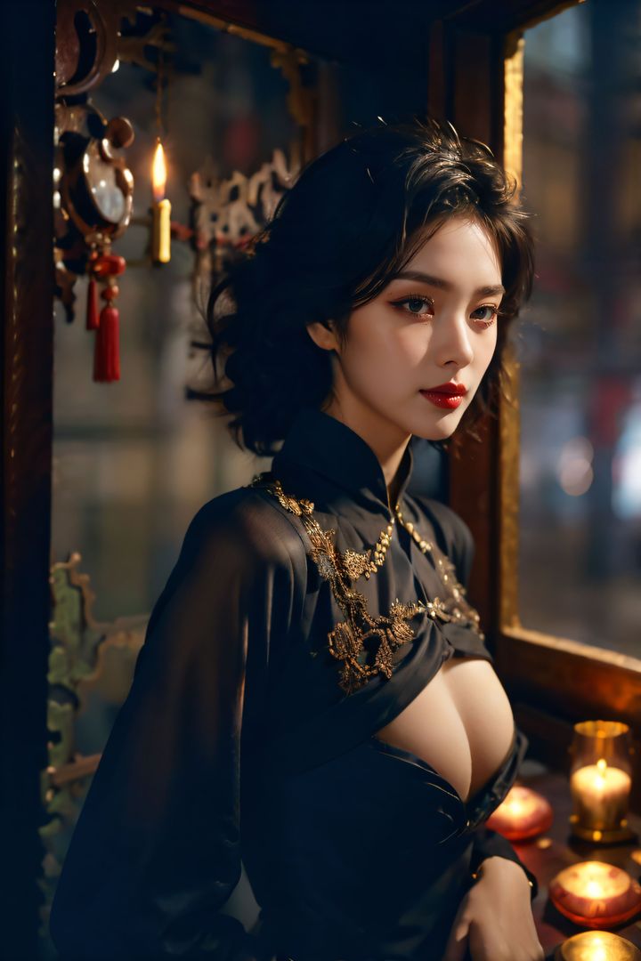 [AI绘画]极品身材_巨乳.黑丝第11话-最终话