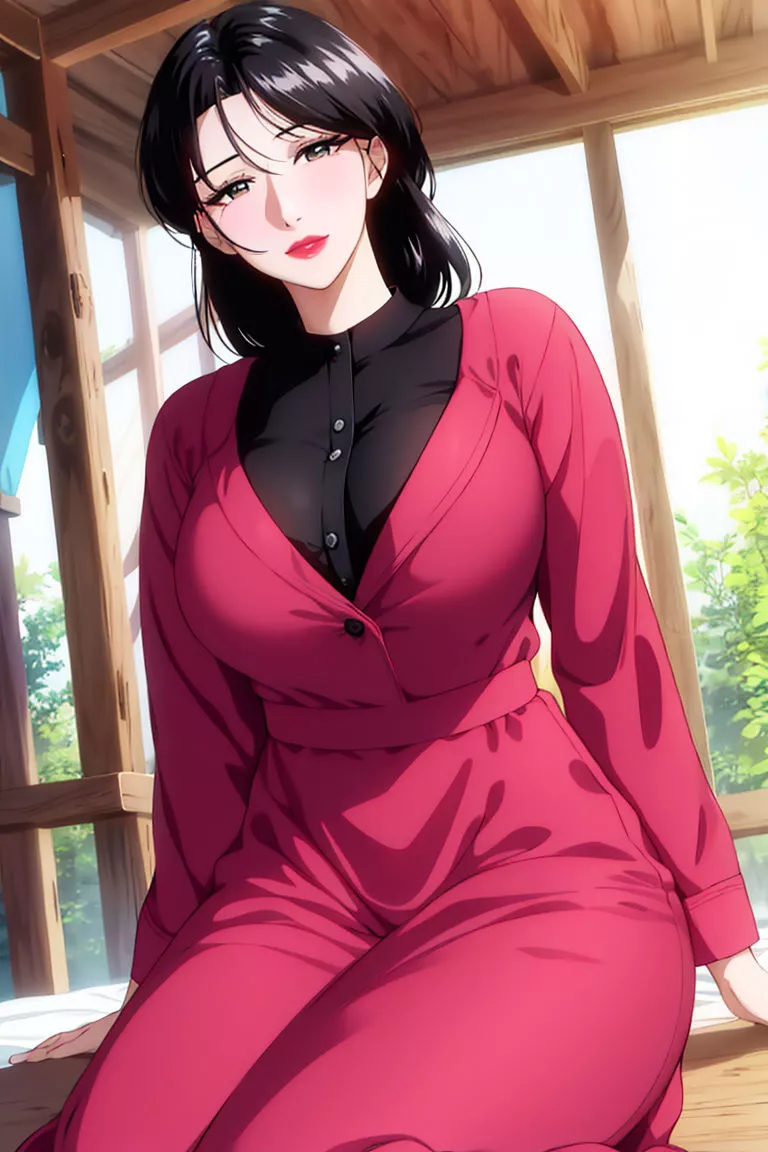 [AI繪畫]美人母親整合肉嫁高柳傢第01話