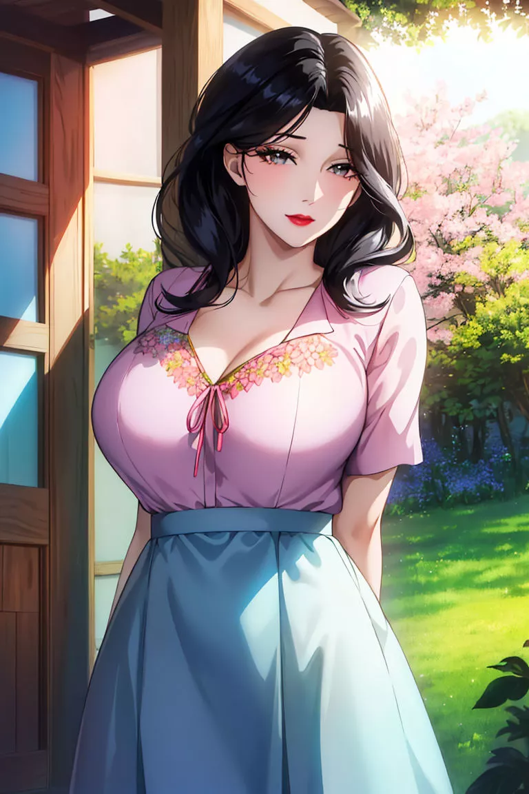 [AI繪畫]美人母親整合肉嫁高柳傢第01話