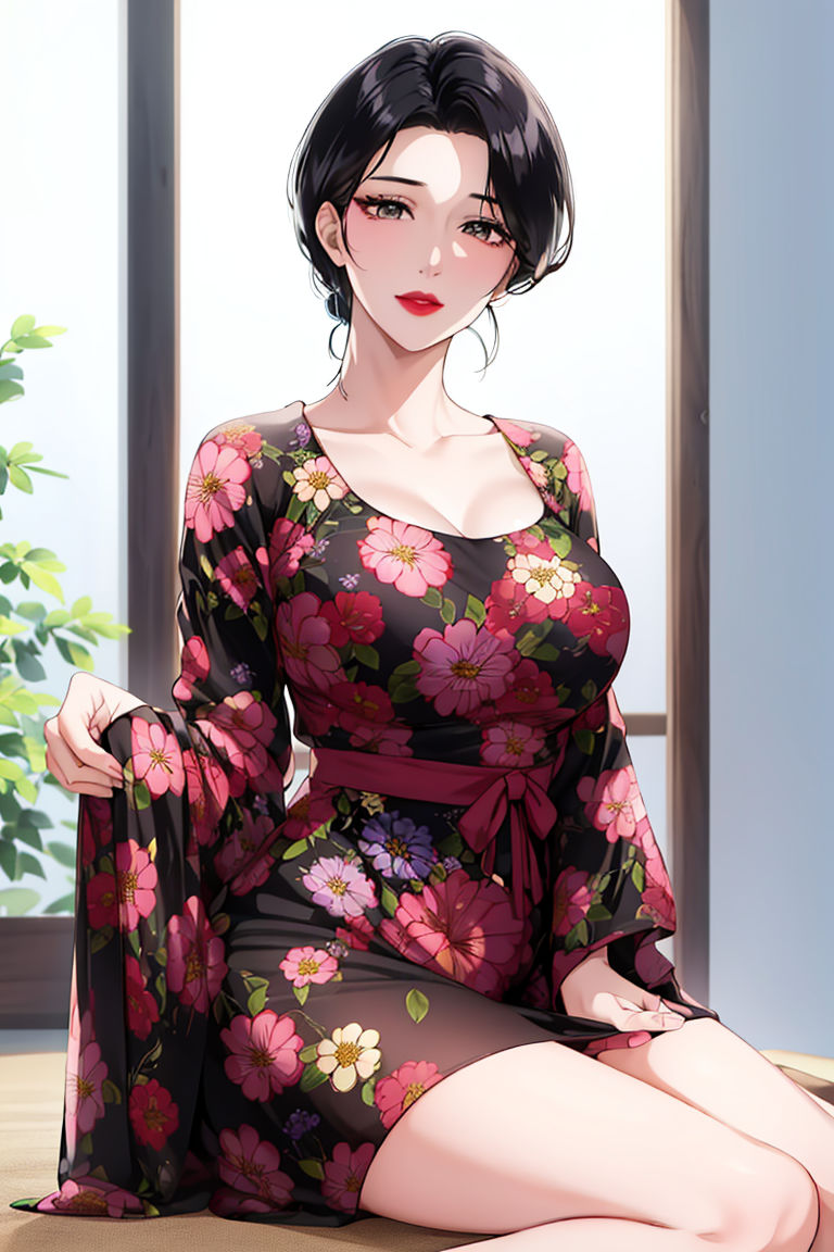 [AI绘画]美人母亲整合肉嫁高柳傢第01話