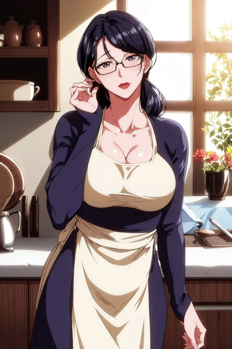 [AI繪畫]美人母親整合肉嫁高柳傢第01話