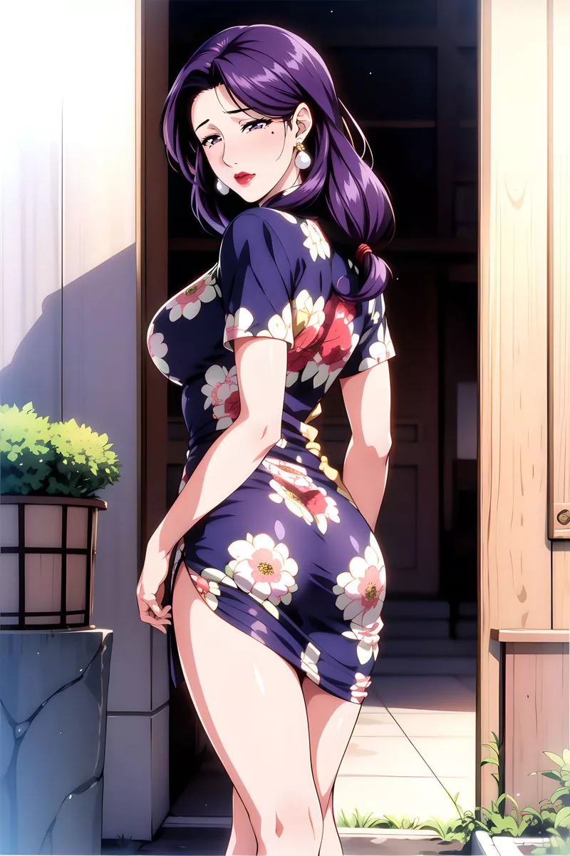 [AI繪畫]美人母親整合肉嫁高柳傢第04話