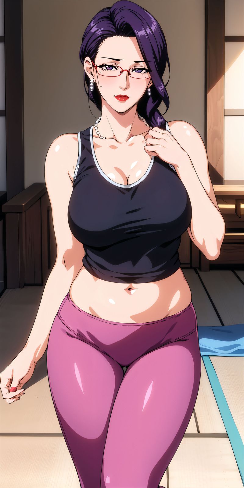 [AI绘画]美人母亲整合肉嫁高柳傢第06話